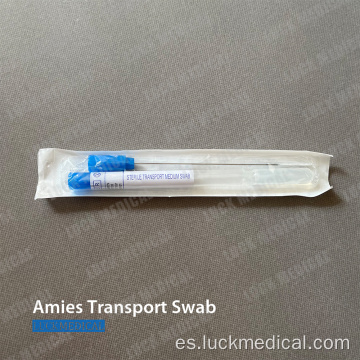 Hisopo de transporte médico estéril con medio